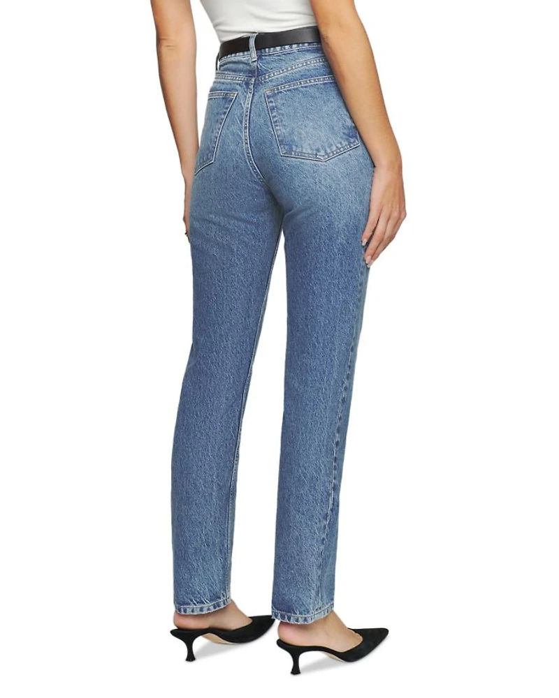 Cynthia High Rise Straight Jeans Colorado