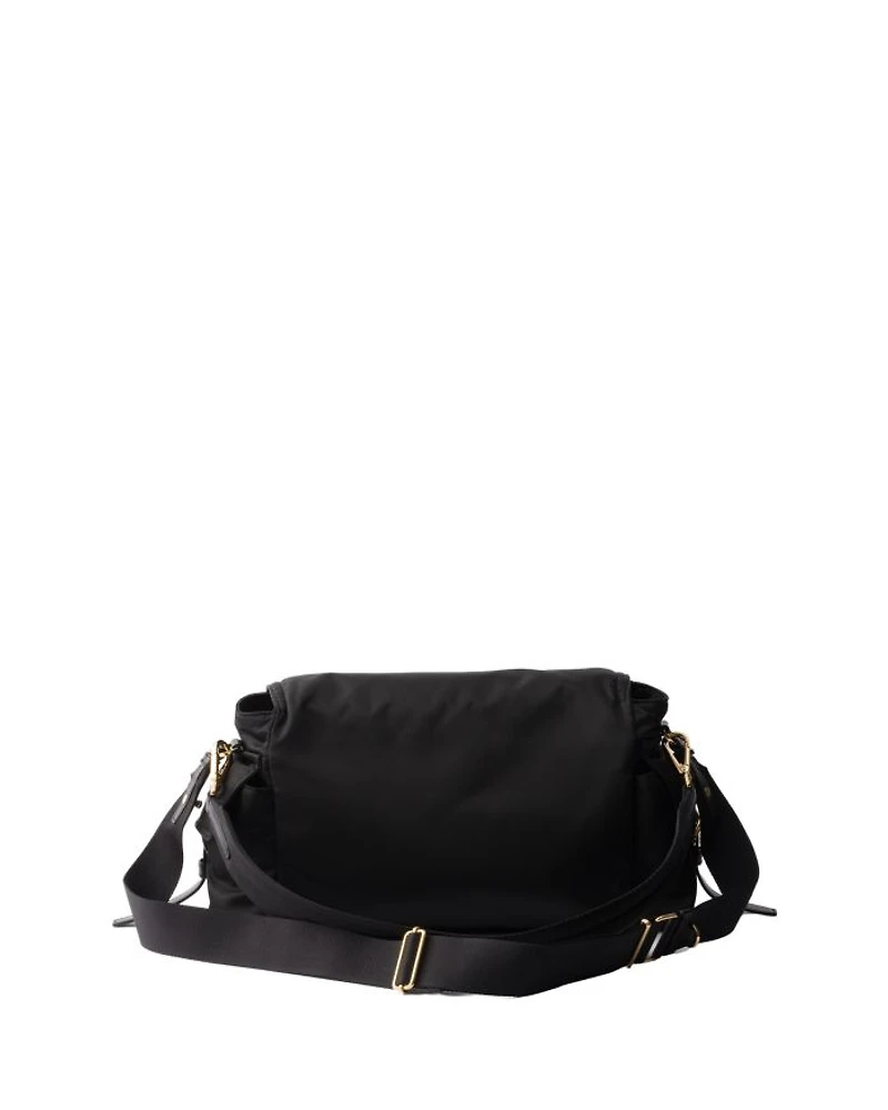 Explore Large Re-Nylon Shoulder Bag With Flap