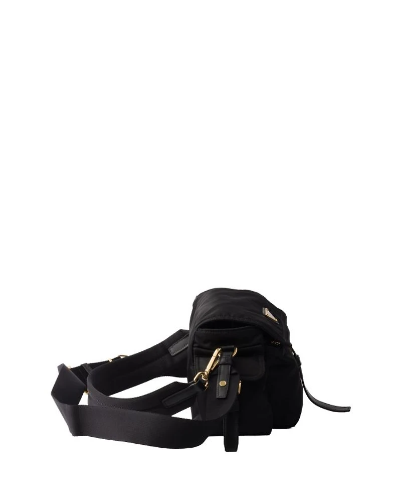 Explore Medium Re-Nylon Shoulder Bag With Flap
