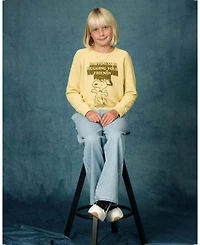 Unisex Peanuts Hugging Your Friends Raglan Fleece Sweatshirt - Little Kid, Big Kid