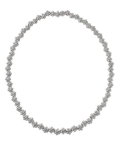 Bloomingdale's Fine Collection Diamond Flower Cluster Collar Necklace