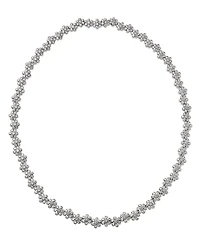 Bloomingdale's Fine Collection Diamond Flower Cluster Collar Necklace