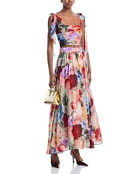 Nilda Floral Print Skirt