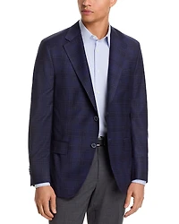 Peter Millar Brushed Plaid Hyperlight Regular Fit Soft Jacket
