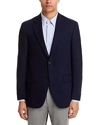 Flynn Textured Solid Wool Classic Fit Sportcoat