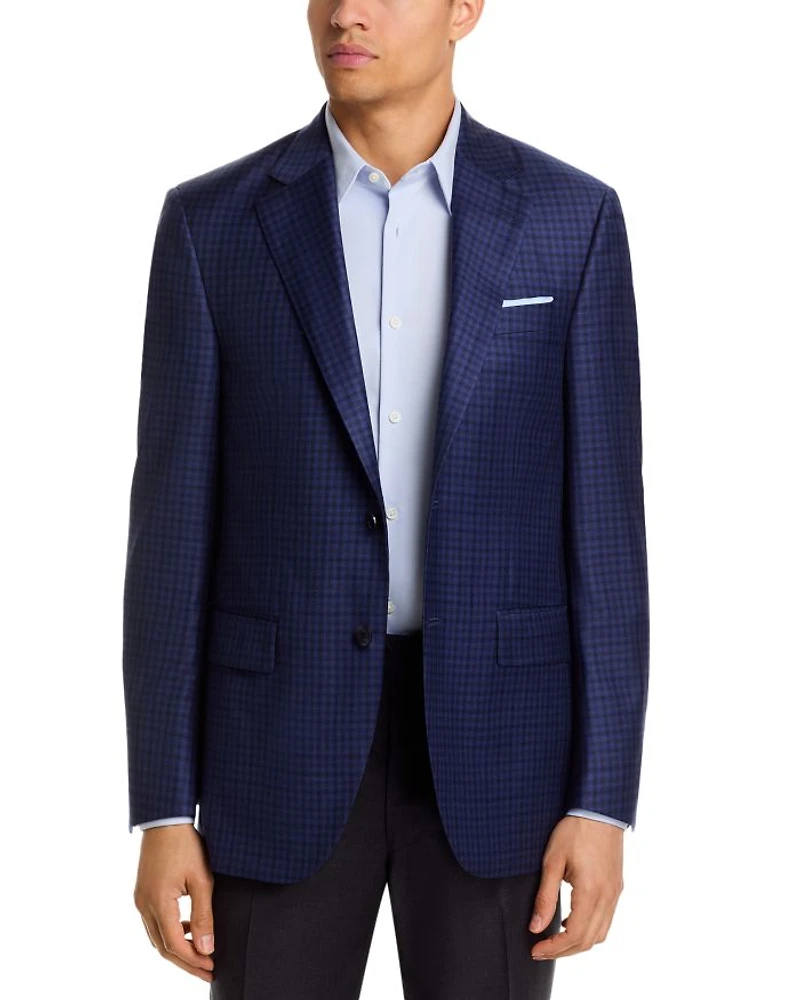 Flynn Checkered Wool Regular Fit Sportscoat