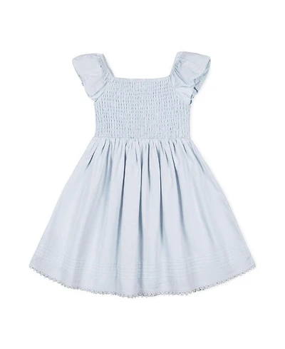 Hope & Henry Girls' Organic Sateen Cap Sleeve Special Occasion Smocked Flower Girl Dress - Little Kid, Big Kid