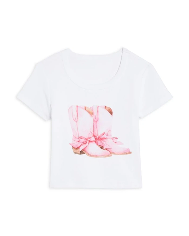 Girls' Tween Cowgirl Boots Tee - Big Kid