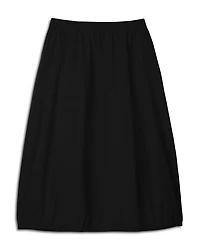 Lantern Textured Midi Skirt