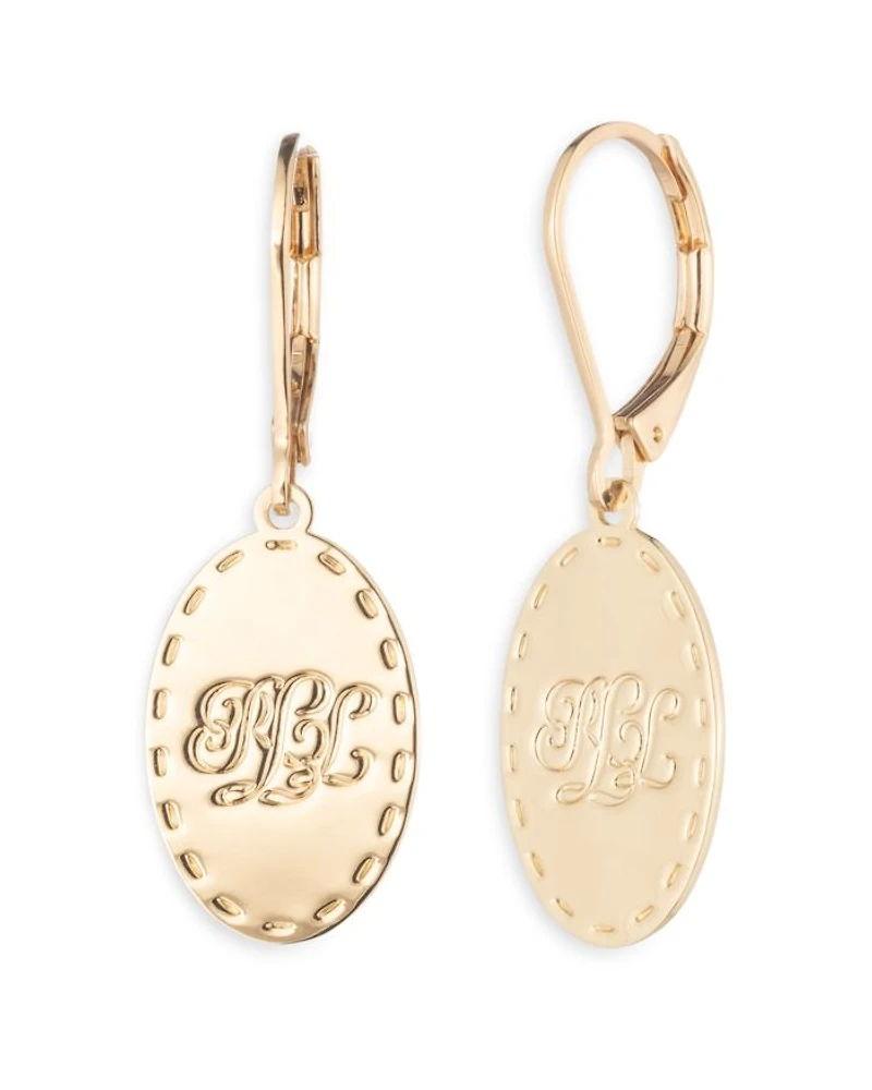 Logo Drop Earrings