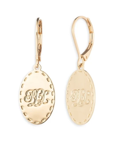 Logo Drop Earrings
