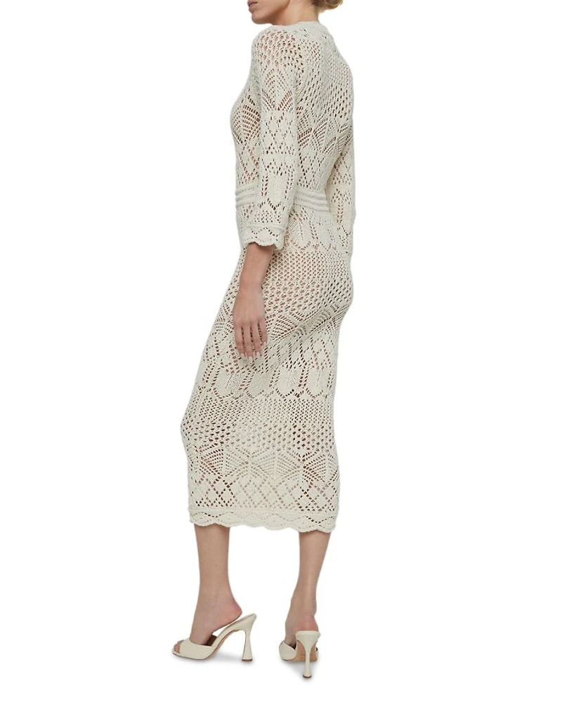 Dovie Mixed Pointelle Dress