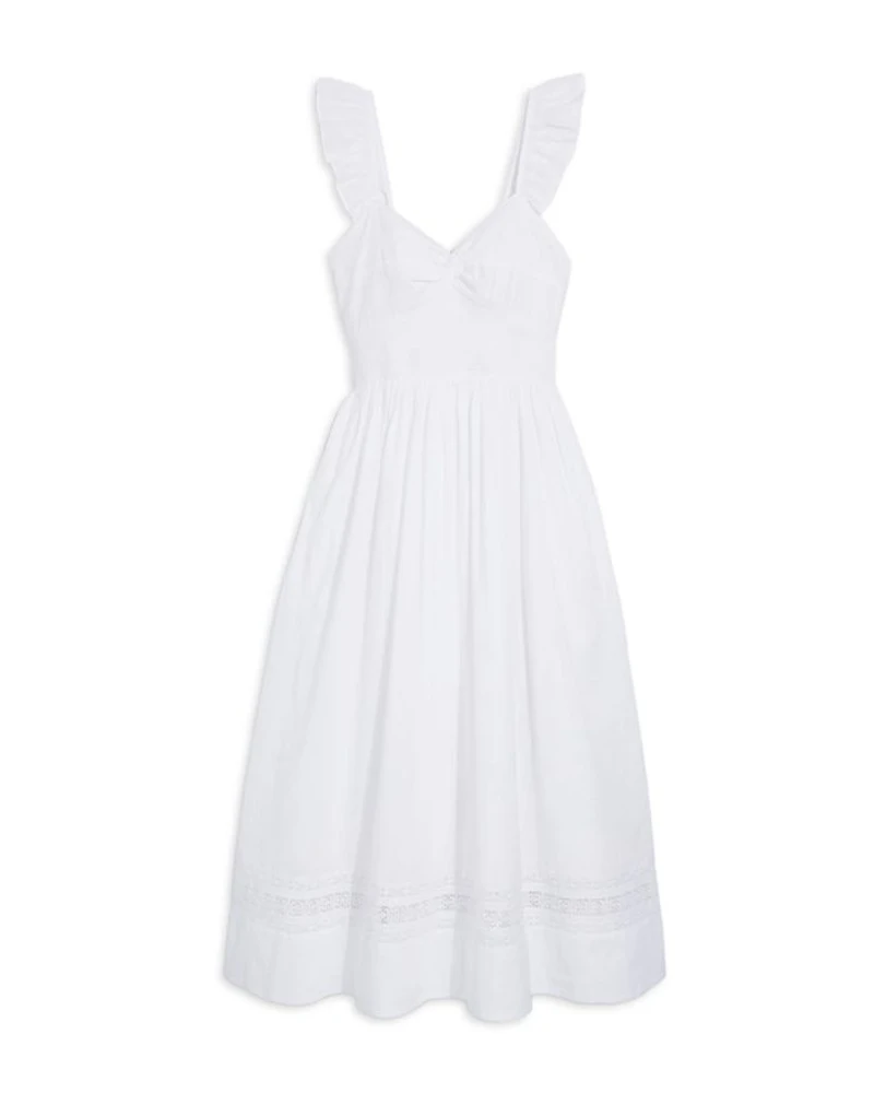 Cotton Textured Clip Dot Dress