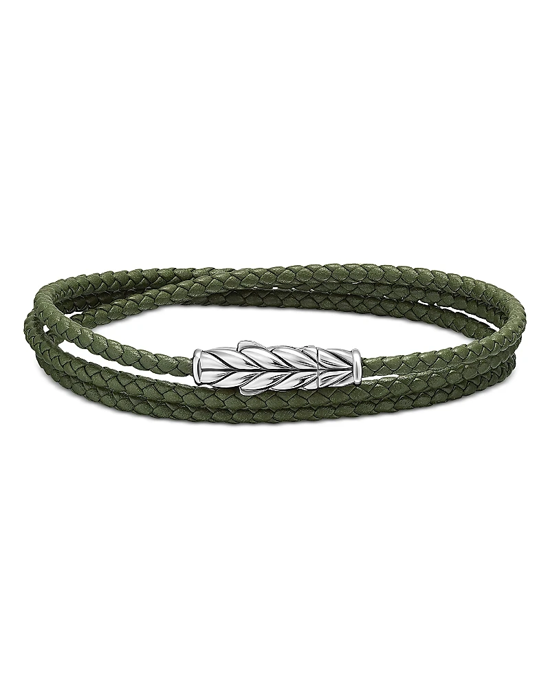 Men's Chevron Triple Wrap Bracelet