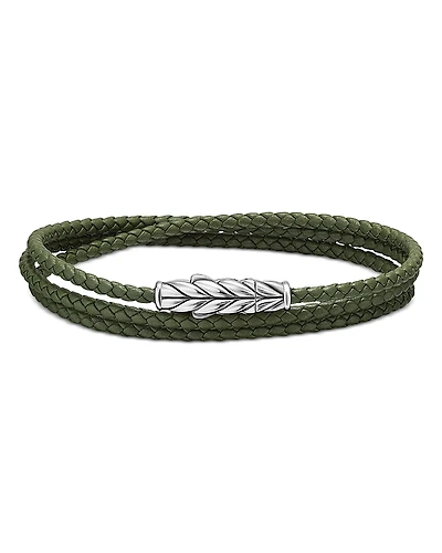 Men's Chevron Triple Wrap Bracelet