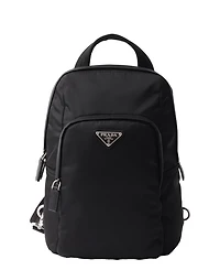 Re-Nylon and Saffiano Leather Backpack