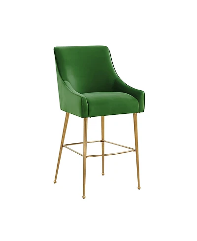 Tov Furniture Beatrix Velvet Counter Gold Legs Stool