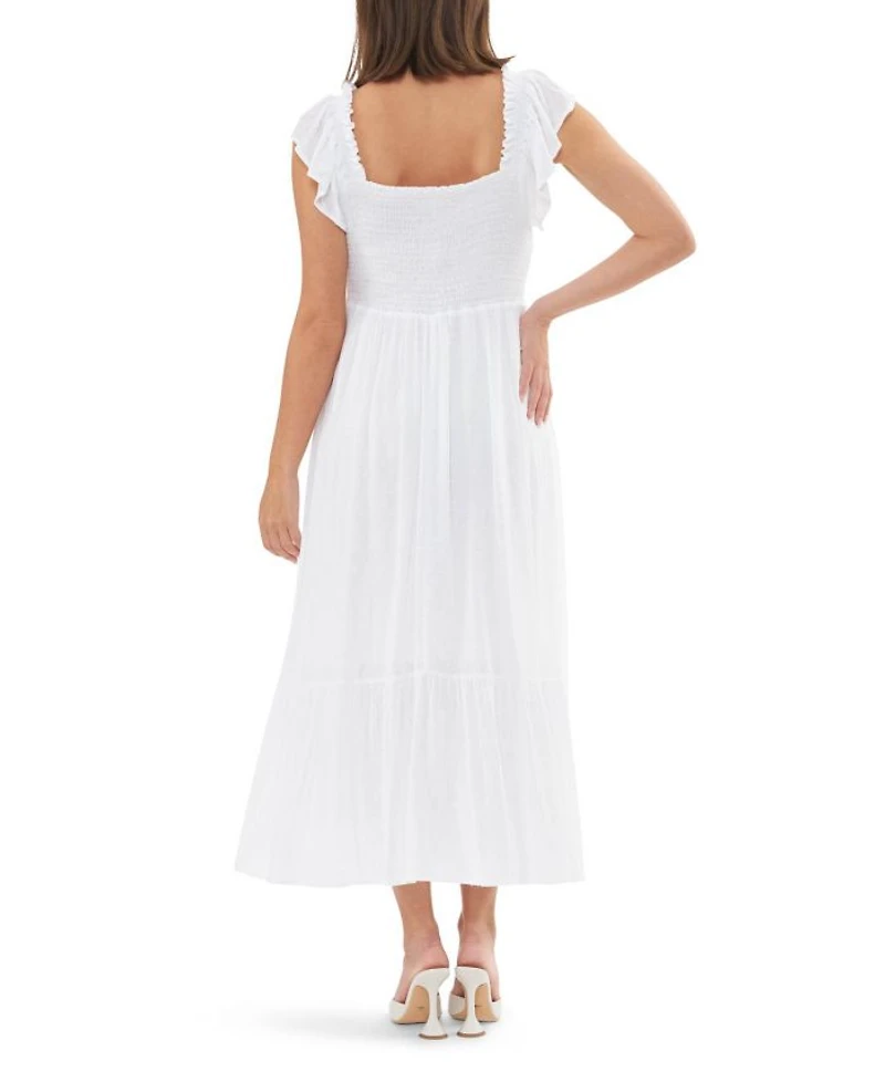 Hail Spot Frill SleeveDress