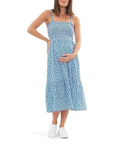 Ripe Maternity Capri Shirred Midi Dress
