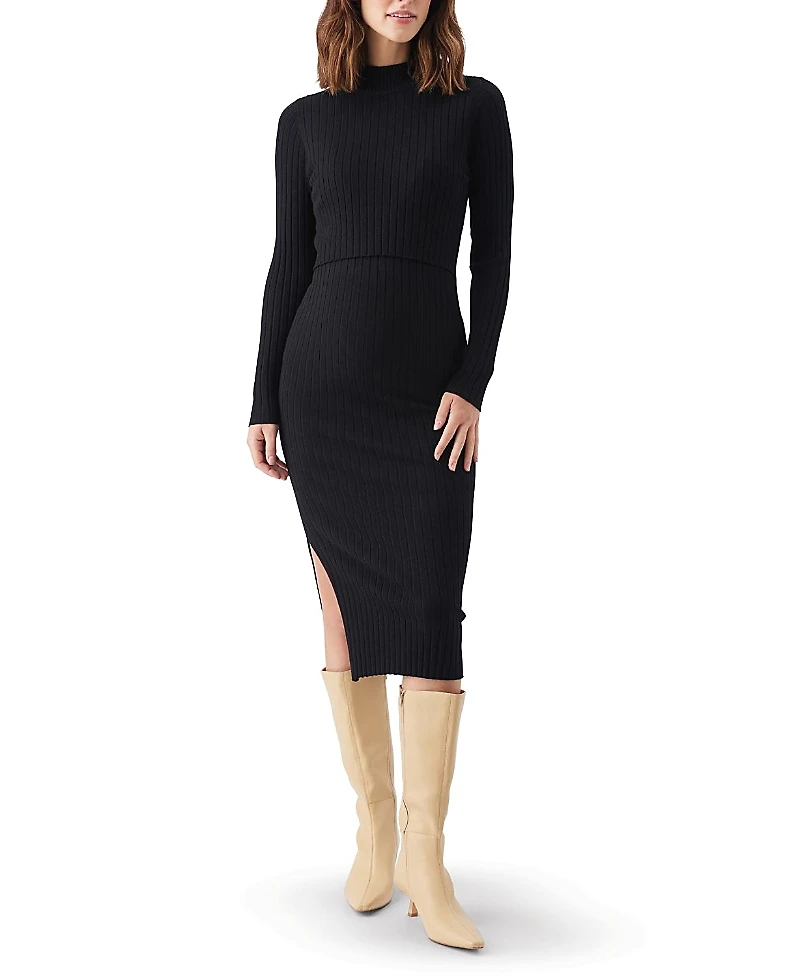 Ripe Maternity Nella Rib Nursing Knit Dress