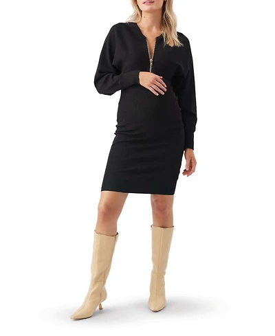 Zip Knit Nursing Dress