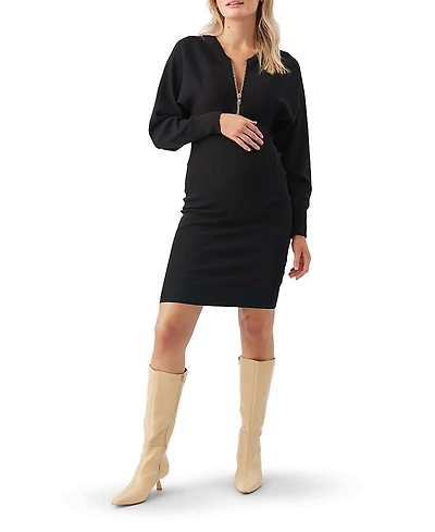 Ripe Maternity Zip Knit Nursing Dress