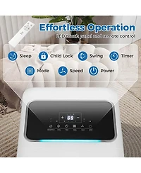8000 BTU Portable Air Conditioner 3 in 1 Air Cooler with Fan & Dehumidifier 5000 BTU(8000BTU ASHRAE)