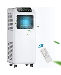 9,000 BTU Portable Air Conditioner & Dehumidifier Function Remote w/ Window Kit