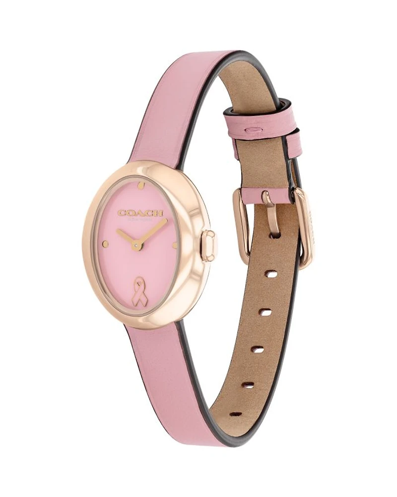 Sammy Pink Ribbon Breast Cancer Awareness Watch, 22.5mm