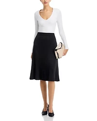 Gored A Line Skirt