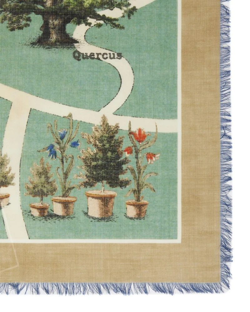 Frida Wool & Silk Square Scarf