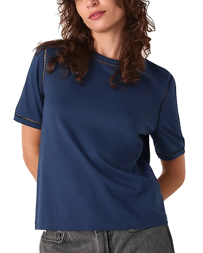 Whistles Openwork Trim Tee