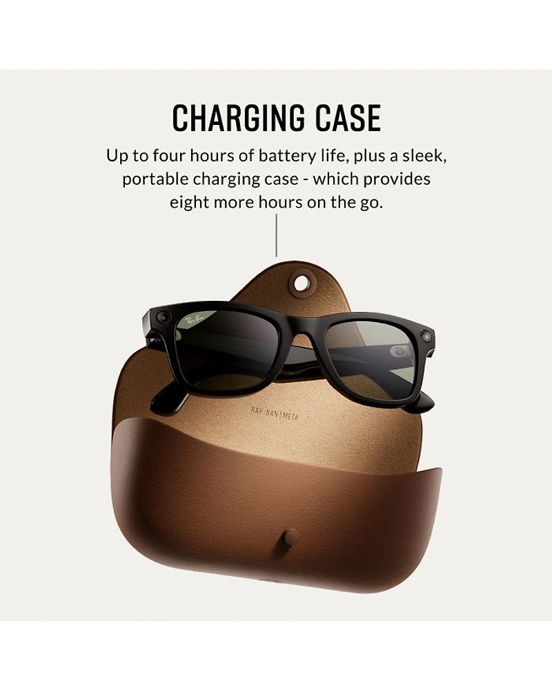 Meta Wayfarer Square AI Glasses, 50mm