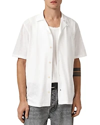 Allsaints Robson Relaxed Fit Short Sleeve Camp Shirt