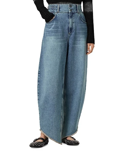 Taylor Fray High Rise Barrel Jeans Light Indigo