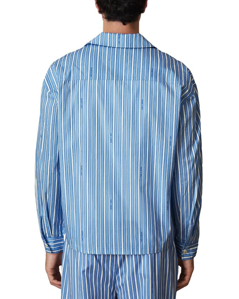 x CHÉ Fonta Regular Fit Striped Poplin Shirt