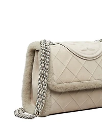 Fleming Soft Shearling Convertible Shoulder Bag