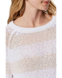 Textured Raglan Crewneck Sweater