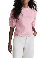 Mint Velvet Women's Stitch Sleeve Knit Top