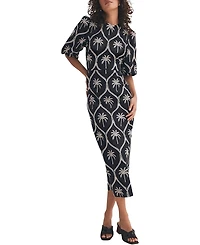 Mint Velvet Women's Palm Printed Dress