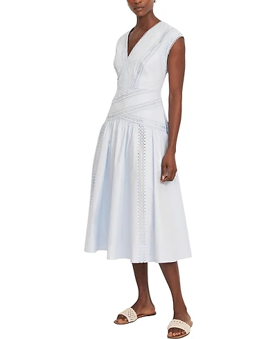 Mint Velvet Women's Trim Detail Extreme Midi Dress