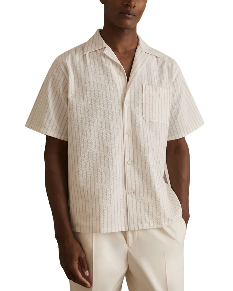 Easton Seersucker Cuban Shirt
