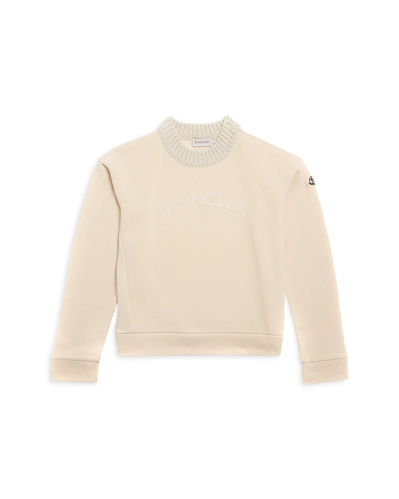 Moncler Girls' Embroidered Logo Sweatshirt