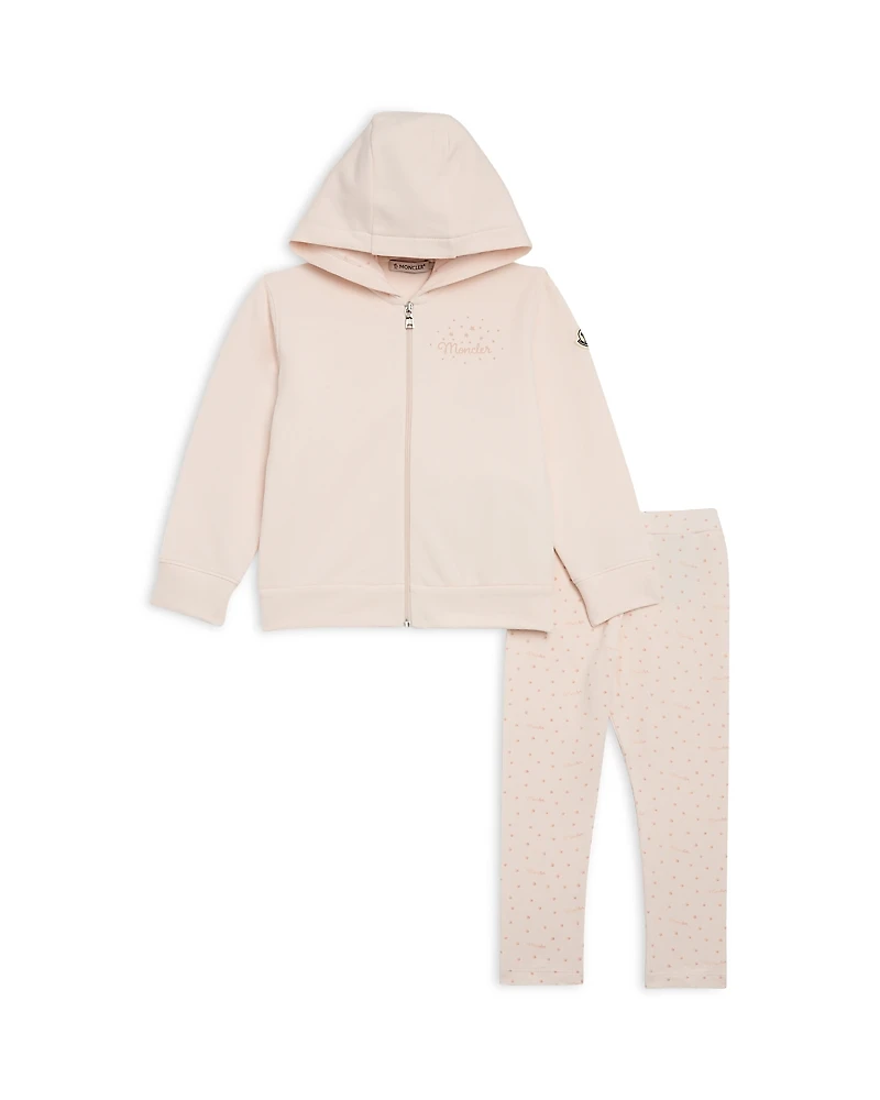 Moncler Girls' Zip Hoodie & Leggings Set - Baby, Little Kid