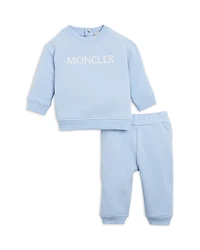 Moncler Boys' Embroidered Logo Cotton Sweatsuit Set - Baby