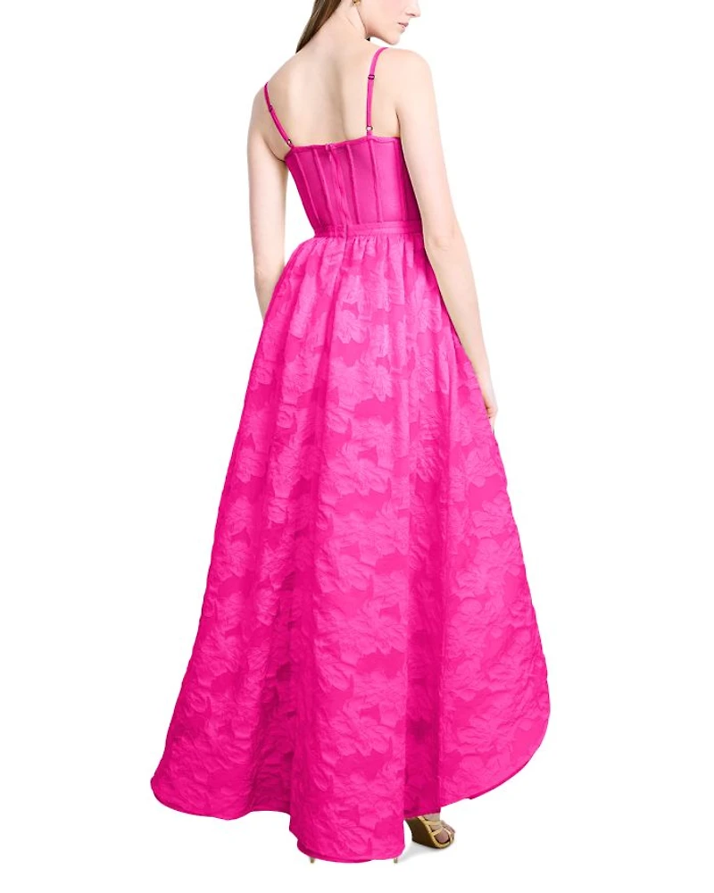 High Low Organza Tulle Gown