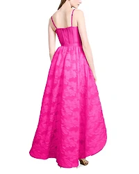 High Low Organza Tulle Gown