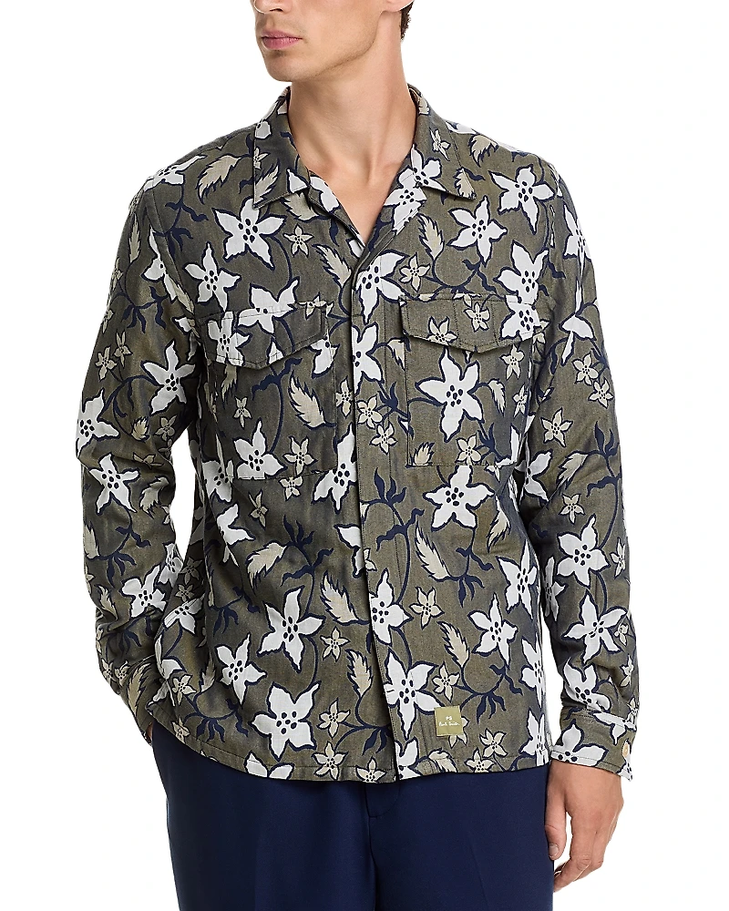 Ps Paul Smith Regular Fit Floral Print Shirt