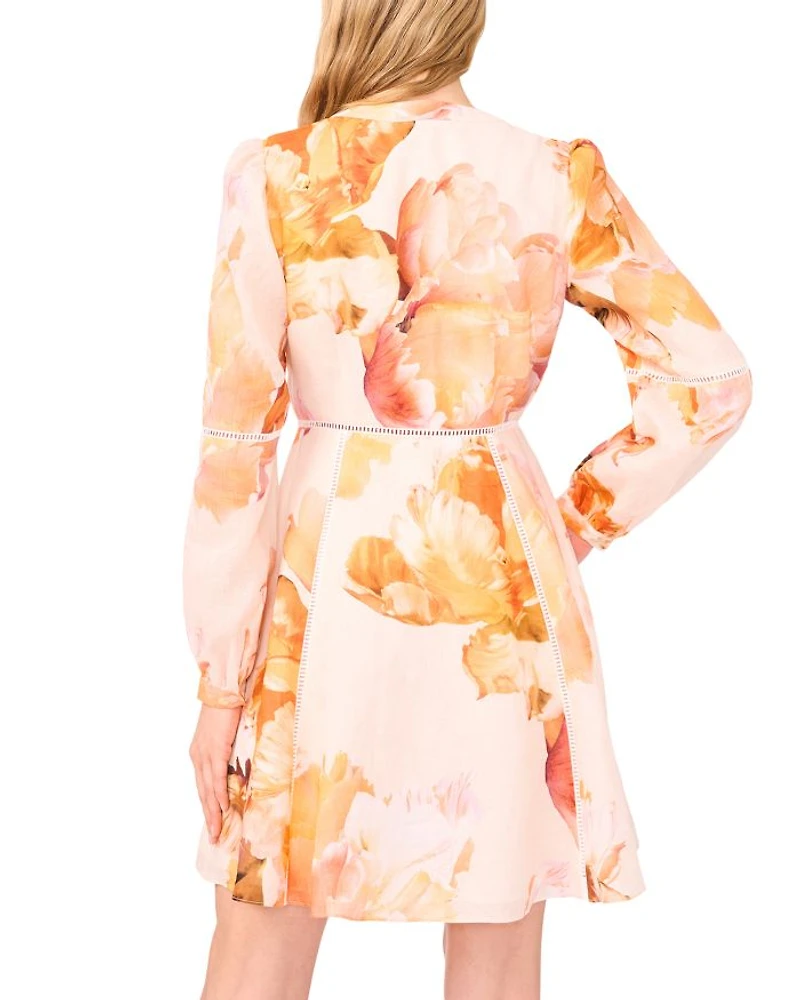 Button Front Linen Dress