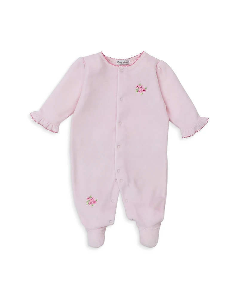 Kissy Girls' Velour Footie One Piece - Baby